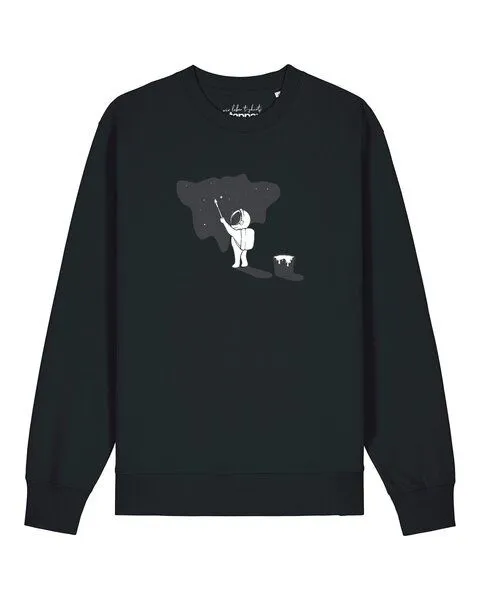 watapparel watapparel Sweatshirt Unisex Painting space, Black, – Produktbild 1 von 2