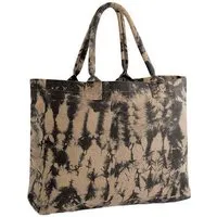 Westford Mill Westford Mill Tasche Shopper Einkaufstasche Strandtasche Canvas Stoff Bedruckt, Sand/schwarz, – Produktbild 1 von 1