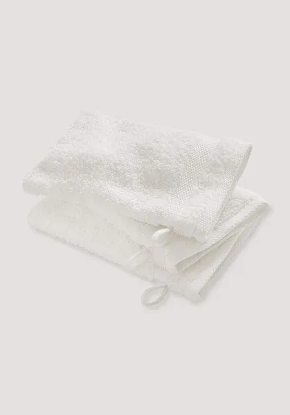 hessnatur hessnatur Waschhandschuh im 3er-Pack aus reiner Bio-Baumwolle, Naturweiss, – Produktbild 4 von 5