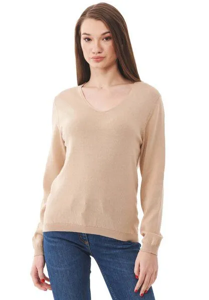 ORGANICATION ORGANICATION Strickpullover aus Bio-Baumwolle, Beige, – Produktbild 1 von 4