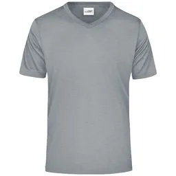 James & Nicholson James & Nicholson Herren T-Shirt Active-V JN736 Gr. 2XL light-melange – Produktbild 1 von 1