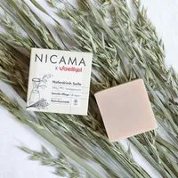 NICAMA NICAMA Haferdrinkseife (Vanille) - bio, vegan, plastikfrei, palmölfrei – Produktbild 1 von 1