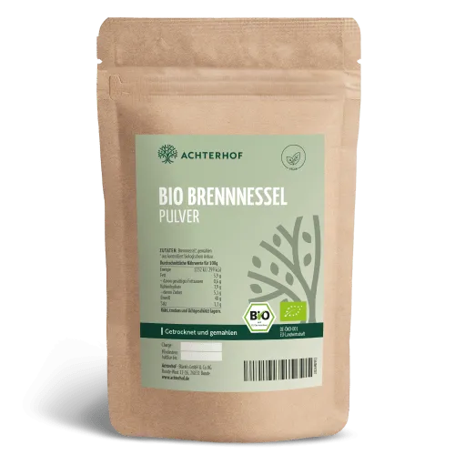 vom Achterhof Brennnessel Pulver Bio (500g) – Produktbild 1 von 1