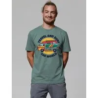 watapparel watapparel T-Shirt Unisex Travel and surf, Green bay, – Produktbild 1 von 1