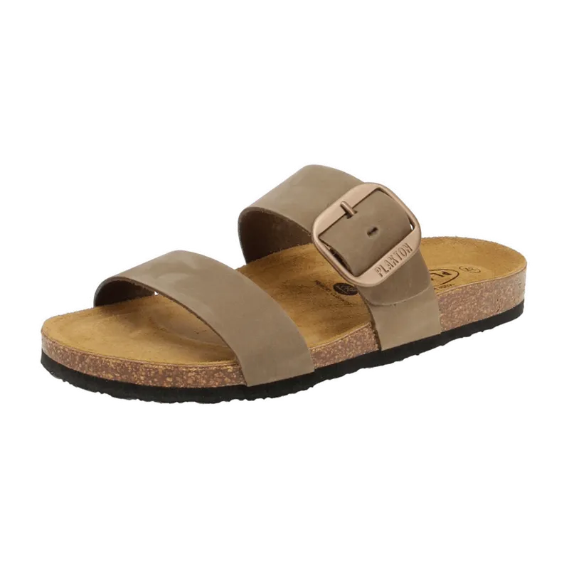 Plakton Plakton 183004 Rock Nobuck - Damen Schuhe Pantoletten - Kaki für Damen, Grün, – Produktbild 1 von 5