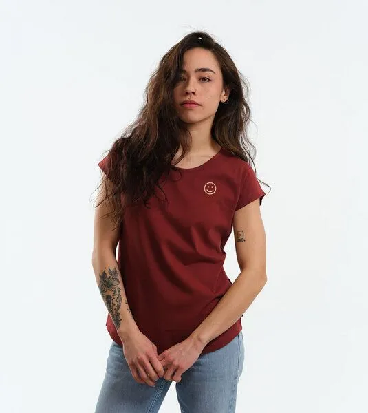 Gary Mash GARY MASH Shirt Asheville Smiley aus Bio-Baumwolle, Kastanie (braun), – Produktbild 4 von 4