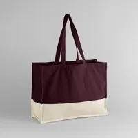 Westford Mill Westford Mill Tragetasche Umhängetaschen Einkaufstasche Shopper 52 x 38,5 x 16 cm zweifarbig, Bordeuax (oxblood) / natur, – Produktbild 1 von 1