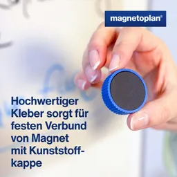 magnetoplan 10 magnetoplan Magnete 'Discofix magnum' dunkelblau – Produktbild 1 von 1