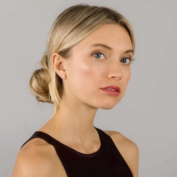 fejn jewelry fejn jewelry Ohrstecker 'pearl stud', Silber, – Produktbild 2 von 2