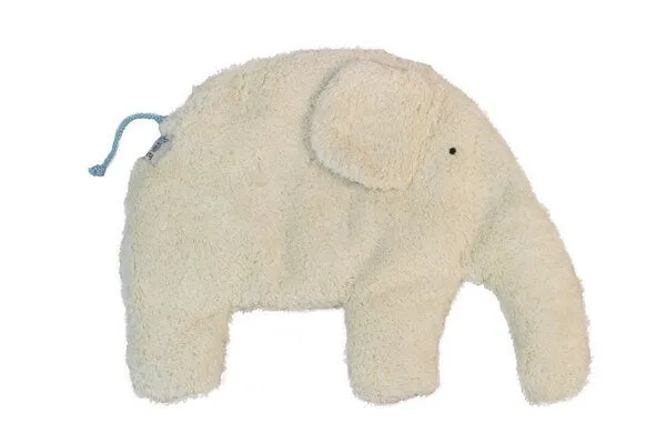 Pat und Patty Pat und Patty Wärmekissen "Elefant", aus 100 % Baumwolle -kbA, Naturweiss-plüsch, – Produktbild 1 von 2