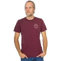Life-Tree Life-Tree Shirt aus Biobaumwolle mit Brustmotiv für Herren "Olive", Rot, – Produktbild 2 von 5