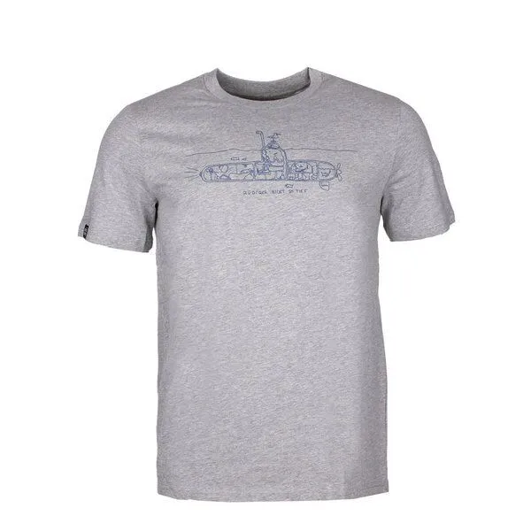 FÄDD FÄDD Herren T-Shirt Rundhals aus Bio-Baumwolle "U-BOOT RÜDIGER", Grau, – Produktbild 1 von 4