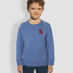 little kiwi little kiwi Kinder Sweatshirt, "Fuchs", Bright Blue – Produktbild 1 von 1