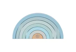 Bieco Bieco Stapelspielzeug Bieco Holz Regenbogen Baby blau - Steckspiel Holz – Produktbild 1 von 1