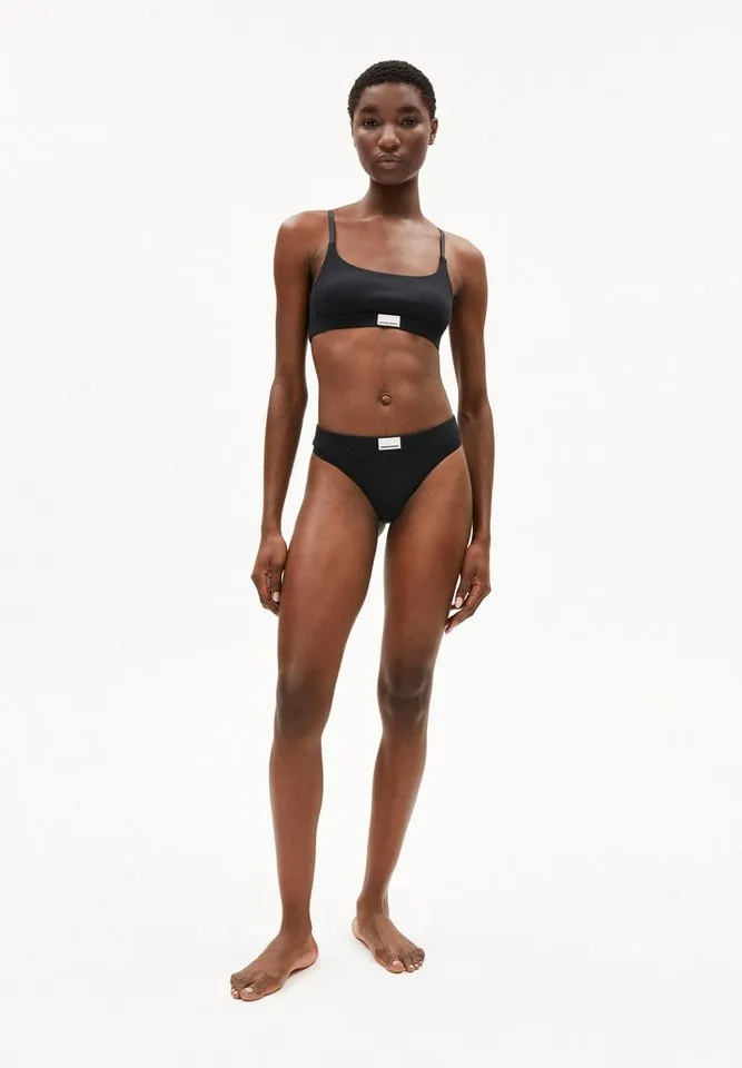 ARMEDANGELS ARMEDANGELS Bügelloser BH TOVAA RIB Ripp-Bralette aus Bio-Baumwoll Mix (Fitted), Schwarz, – Produktbild 2 von 5