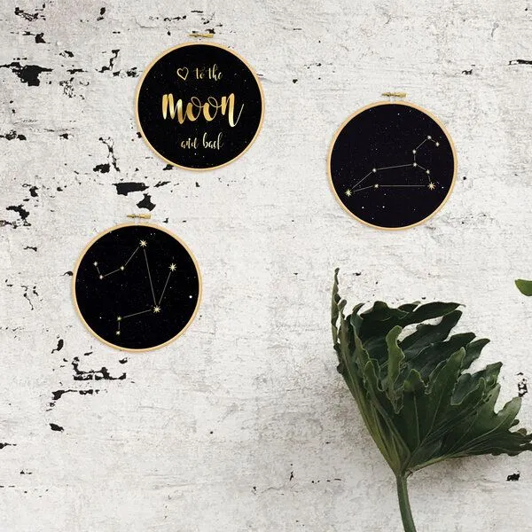 renna deluxe renna deluxe I love you to the moon and back, Golddruck – Produktbild 4 von 4