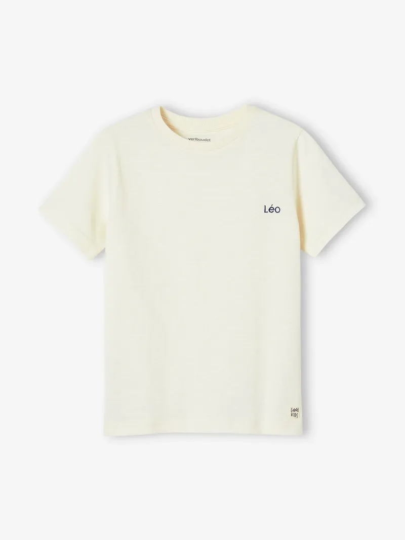 Vertbaudet Jungen T-Shirt BASIC, Wollweiß, – Produktbild 2 von 3