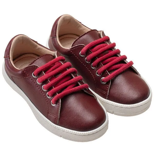 Pololo Pololo Sneaker aus Kaktus-Leder-Imitat vegan, Rot, – Produktbild 1 von 2