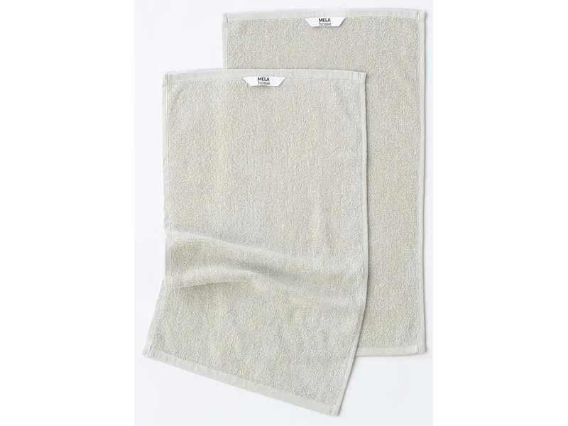 MELA MELA Handtuch Style TANVI aus 100% Bio-Baumwolle, Birke, – Produktbild 2 von 6