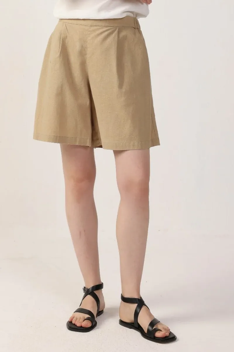 Neu Nomads Neu Nomads Damen vegan Kurze Hose Brisa Stone, Hellbraun, – Produktbild 1 von 1