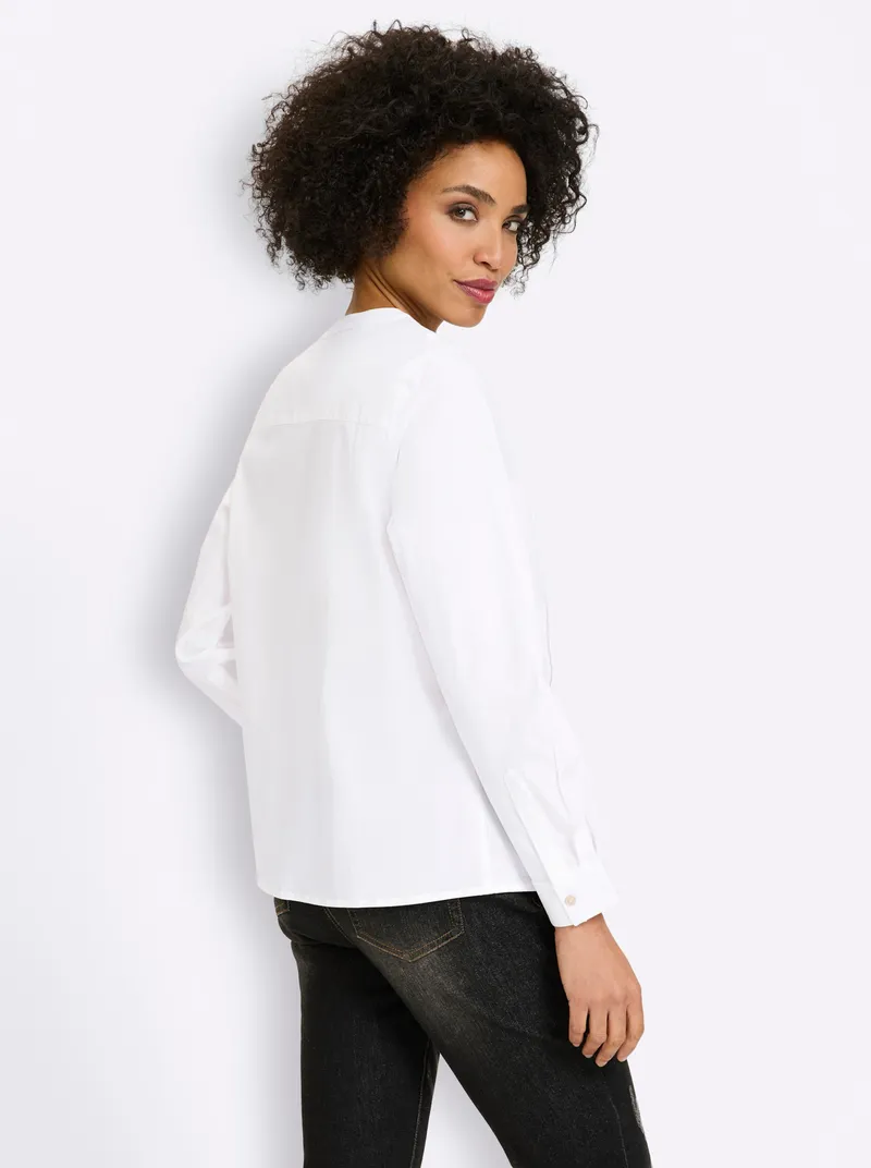 heine Baumwollbluse ecru, Ecru, – Produktbild 2 von 2