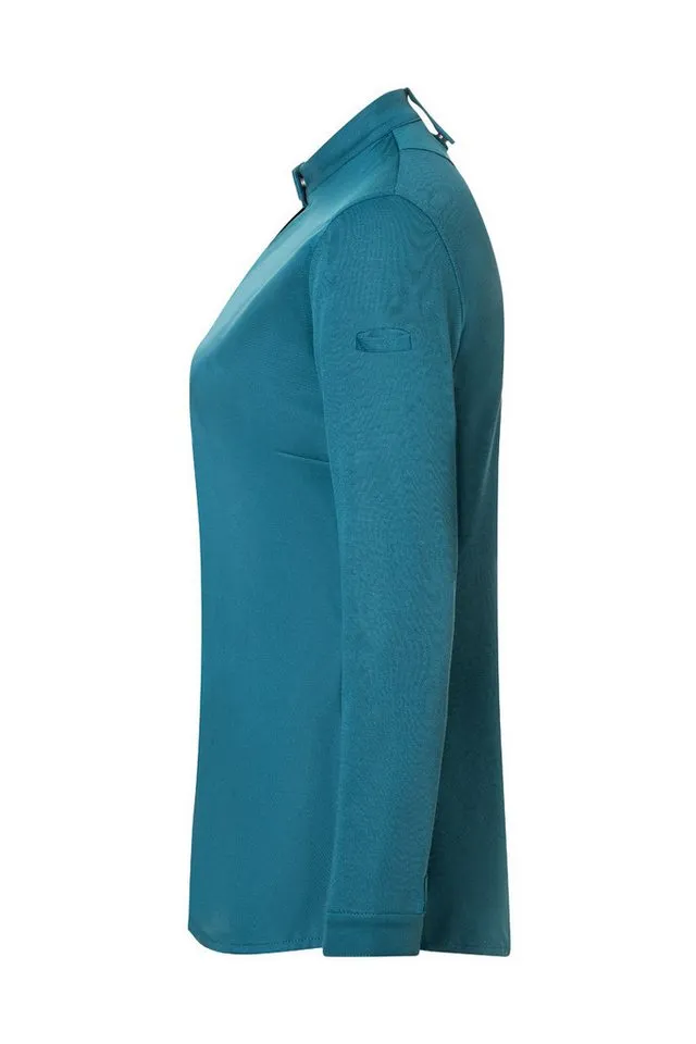 Karlowsky Fashion Kochjacke KARLOWSKY Damen Kochjacke DIAMOND-CUT® Avantgarde Slim Petrol, Blau, – Produktbild 3 von 4
