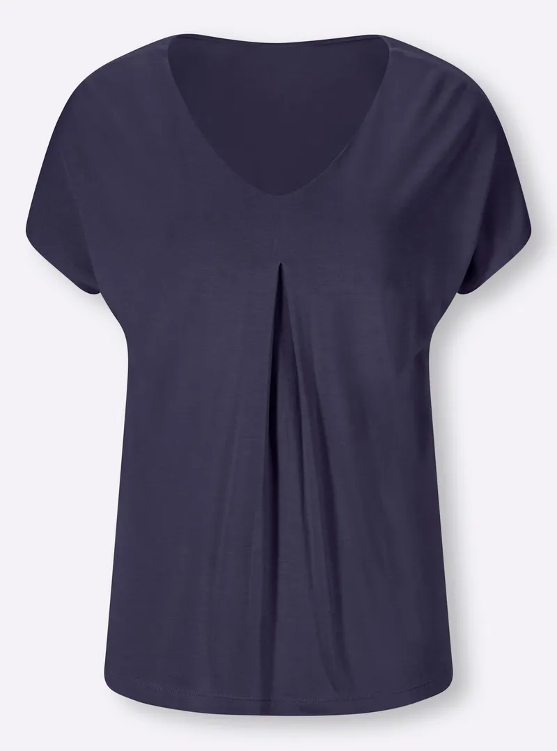 heine Kurzarmshirt nachtblau, Nachtblau, – Produktbild 2 von 2