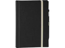 Memo memo Skizzenbuch Leinen A5, (B 130 X H 202 mm) schwarz, 176 Seiten, Zeichenband, blanko – Produktbild 1 von 1