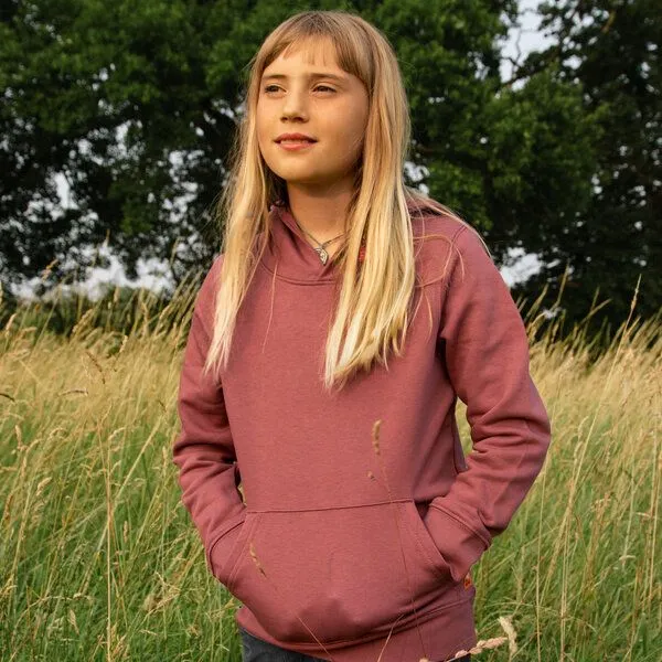 Cmig Cmig Kinder Hoodie Waldblumen in hibiscus rose, Hibiscus rose, – Produktbild 2 von 4