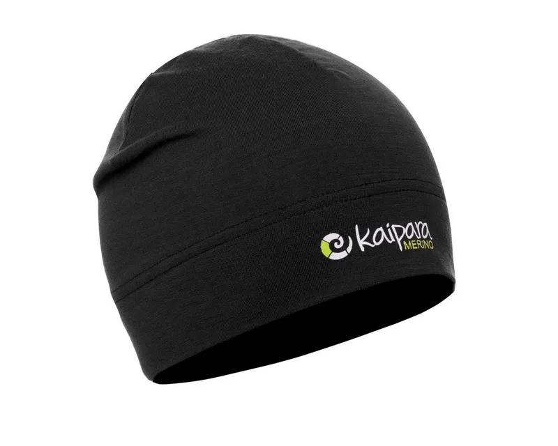 Kaipara - Merino Sportswear Kaipara - Merino Sportswear Merino Beanie Unisex 200 Onesize, Schwarz, – Produktbild 1 von 2