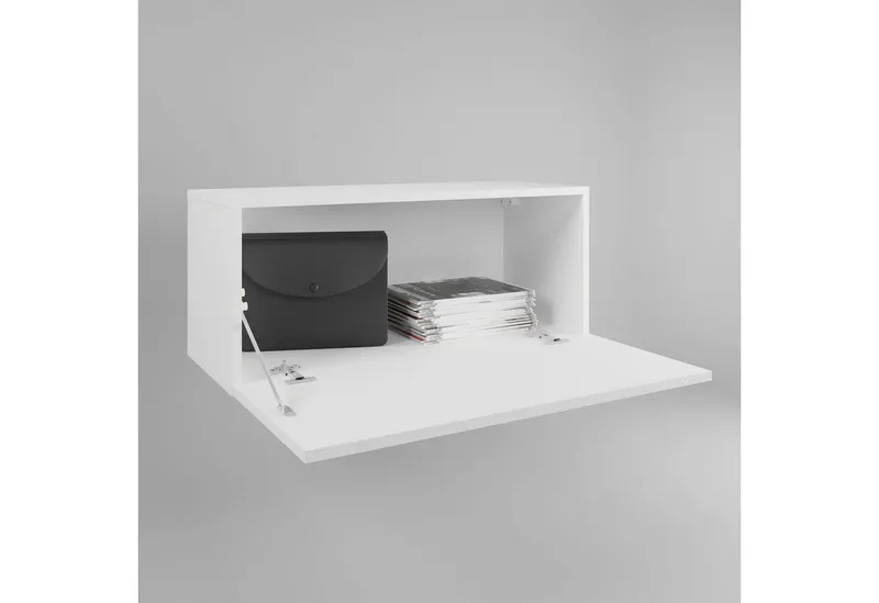 OTTO home Garderobenschrank Paris Kleine Garderobe Wandschrank 70 cm breit, 1 Klappe, Weiß, – Produktbild 4 von 5