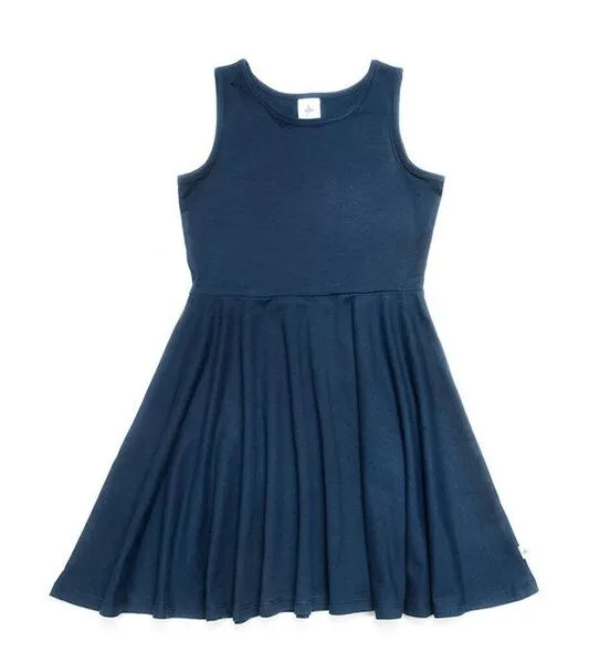 Leela Cotton Leela Cotton Baby Kinder Jerseykleid Sommerkleid Bio-Baumwolle 2620, Indigo, – Produktbild 1 von 2