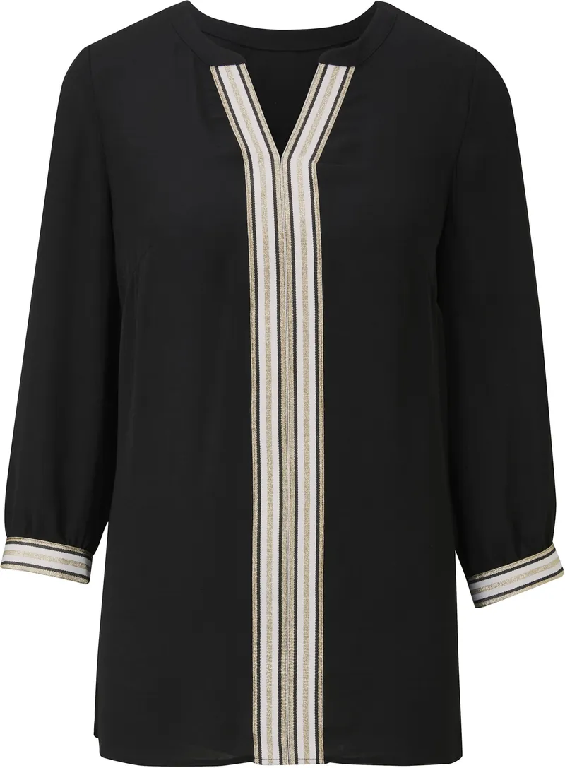 heine Schlupf-Bluse schwarz, Schwarz, – Produktbild 2 von 3