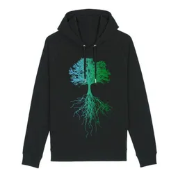 roots of compassion roots of compassion Hoodie "Deep Roots" Baum bio & fair & vegan - gerader Schnitt - Kapuzenpullover, Wurzeln, Natur, Umwelt – Produktbild 1 von 1