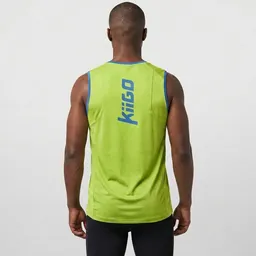 KiiGO Herren Sport Tanktop aus Lyocell und Roica Elasthan- Limepunch – Produktbild 1 von 1