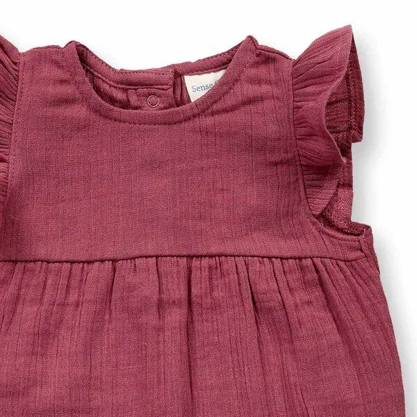 Sense Organics Sense Organics Baby Overall, Modell MARLI, Rosenbraun, – Produktbild 2 von 3