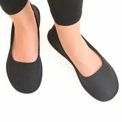 Ursanina Ursanina Ballerinas aus Wollfilz - Handarbeit aus Slowenien, Schwarz, – Produktbild 3 von 3