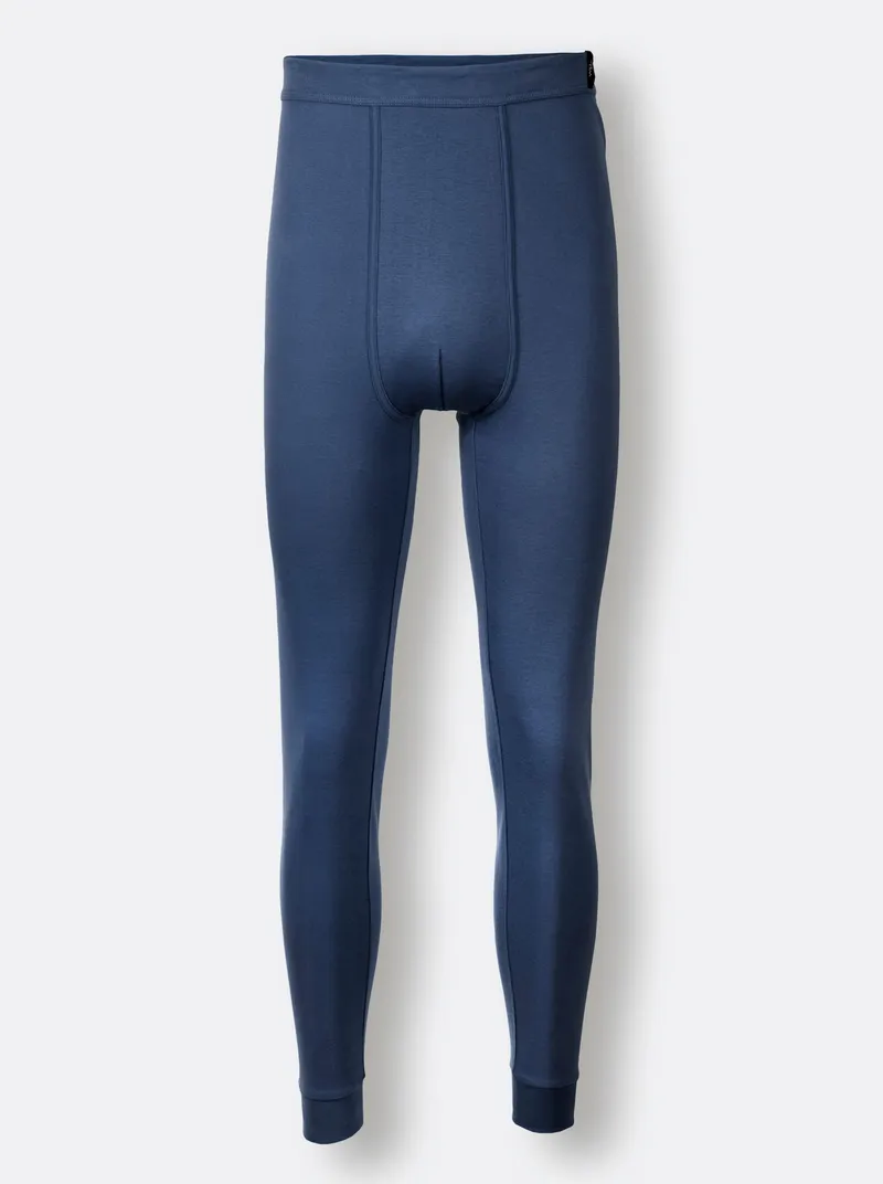 wäschepur men Hose lang dunkelblau + dunkelblau-bedruckt, Dunkelblau + dunkelblau-bedruckt, – Produktbild 1 von 1