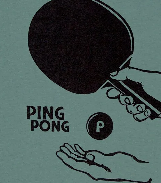 päfjes päfjes Ping Pong Tischtennis - Fair Wear Männer T-Shirt, Grün, – Produktbild 4 von 4