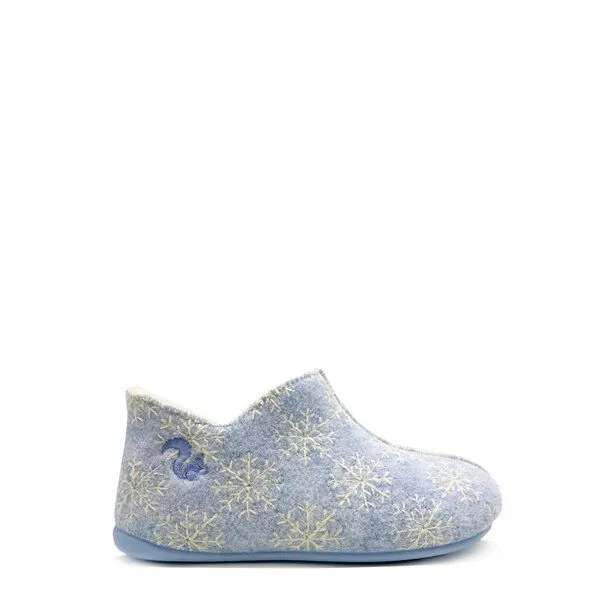 thies Veganer Kids Snow Slipper Boot "thies ® PET" aus recycelten Flaschen, Sky blue (hell blau), – Produktbild 1 von 4