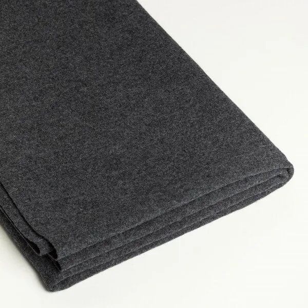 Gottstein Gottstein Wolldecke aus 100% Merino-Schurwolle 145x200 cm, Dunkel-grau, – Produktbild 1 von 4