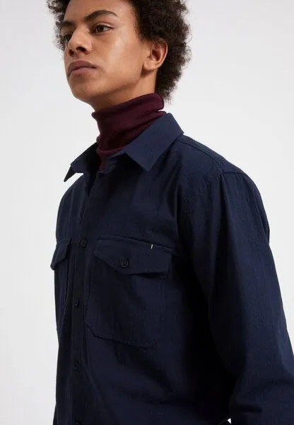 ARMEDANGELS ARMEDANGELS CAARDO - Herren Hemd aus Bio-Baumwolle, Depth navy, – Produktbild 3 von 4
