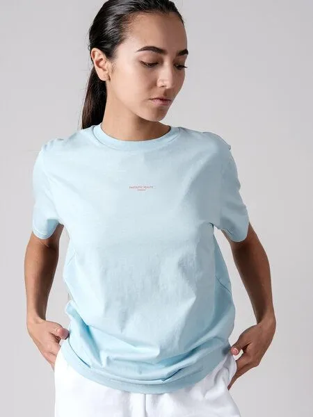 FANTASTIC REALITY STUDIOS Fantastic Reality Studios Logo T-Shirt – Bio-Baumwolle, Unisex, Blau, – Produktbild 3 von 4