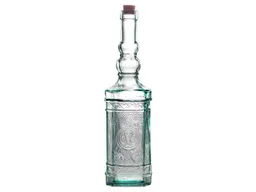 Glasflasche mit Korken 'Miguelete' 0,7 l aus Recyclingglas – Produktbild 1 von 1