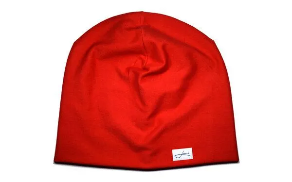 Lou-i Lou-i Kindermütze aus Baumwolle, Rot, – Produktbild 1 von 3