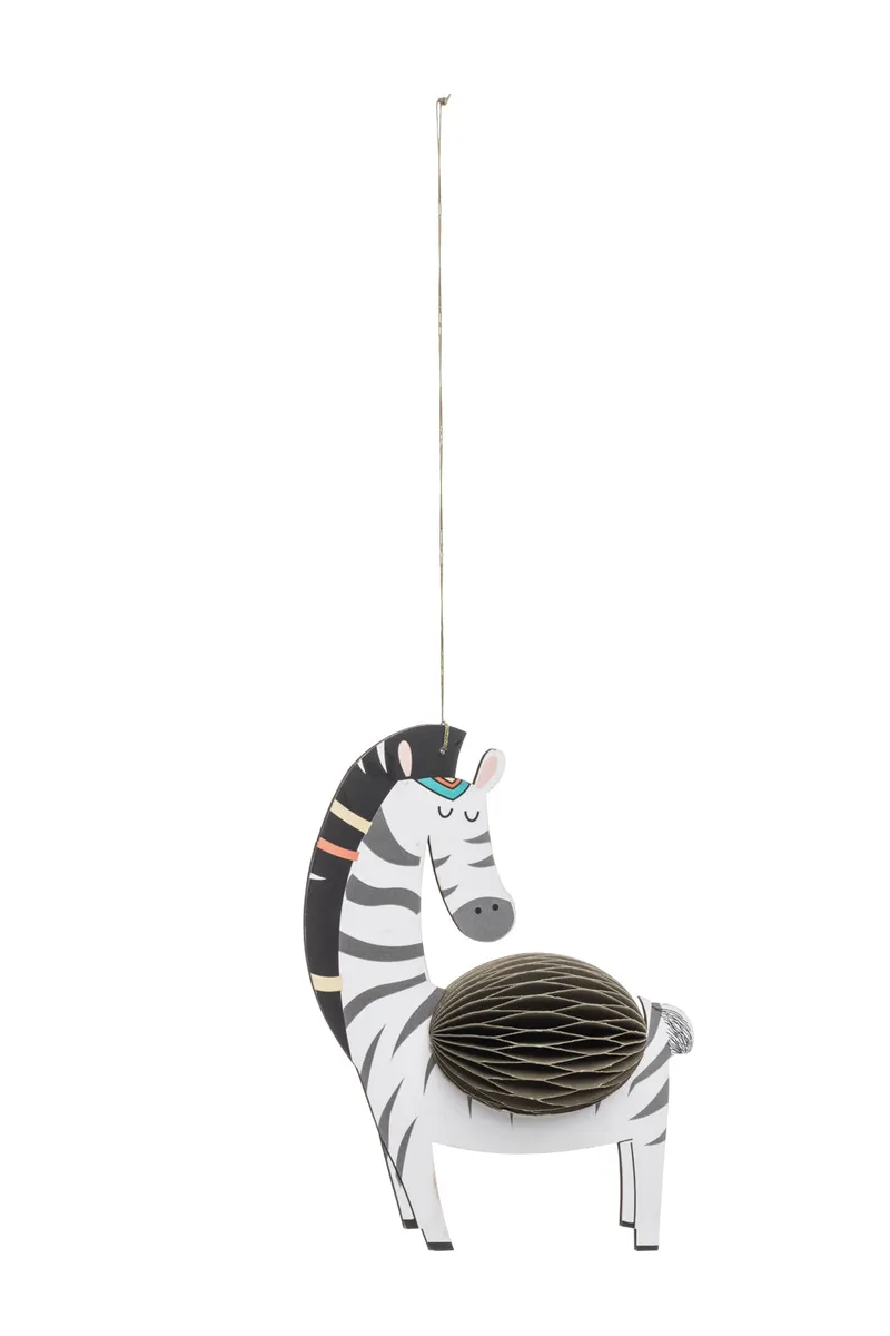 Tranquillo Papieranhänger ZEBRA - schwarz – Produktbild 1 von 2