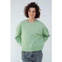 Kultgut Kultgut Goodness Sweater 100% Bio-Baumwolle - Ein schöner Allrounder im Boxistyle, Grün, – Produktbild 1 von 1
