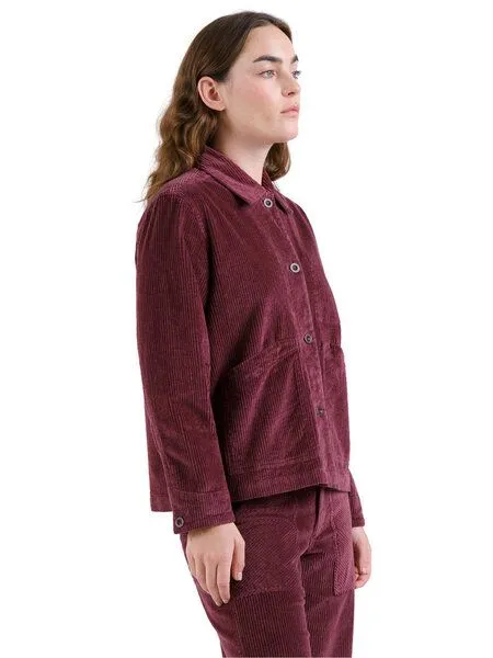 Dedicated DEDICATED Cord Jacke Stiby Corduroy, Fig red (rot), – Produktbild 3 von 4