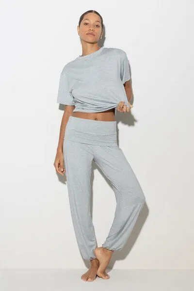 Soulwear Soulwear Yogahose | Umschlagbund | Comfy Flex, Heather grey melange, – Produktbild 1 von 4