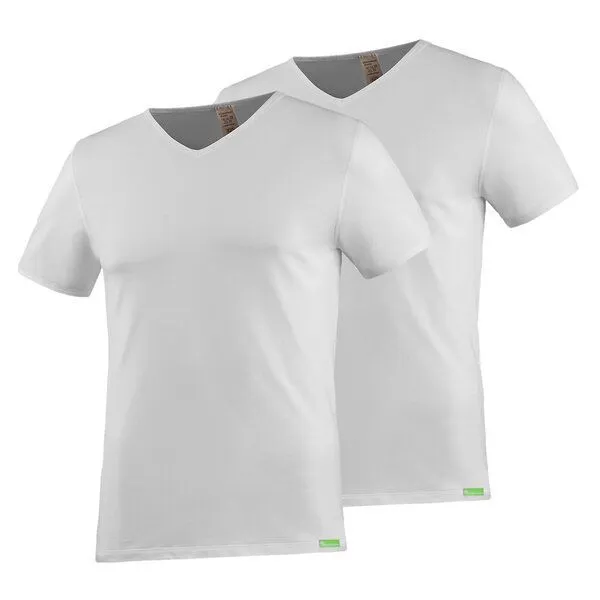 kleiderhelden kleiderhelden SoulShirt 2er Pack Männer-T-Shirt, 2x weiß, – Produktbild 1 von 4